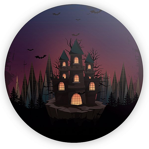 Capa Mini Painel Sublimado - Halloween