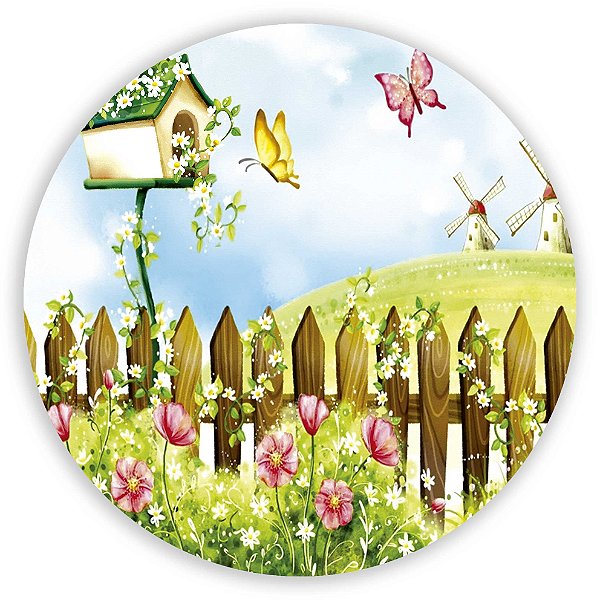 Capa Mini Painel Sublimado - Jardim