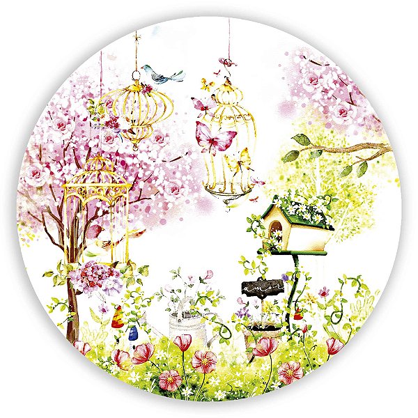 Capa Mini Painel Sublimado - Jardim