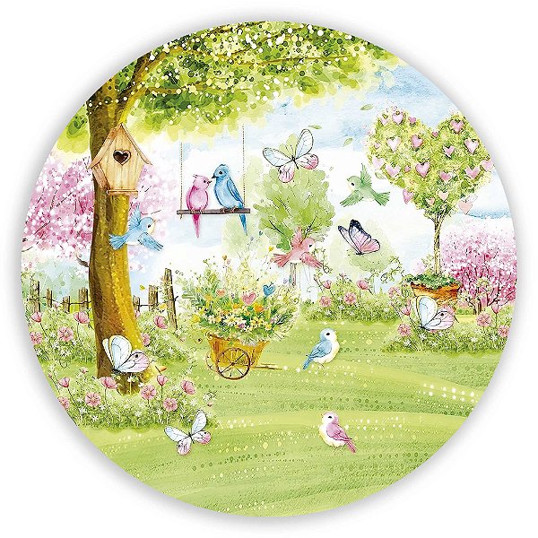 Capa Mini Painel Sublimado - Jardim