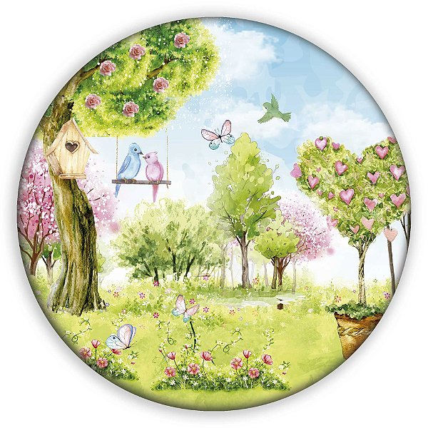 Capa Mini Painel Sublimado - Jardim