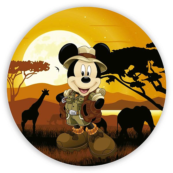 Capa Mini Painel Sublimado - Mickey Safari
