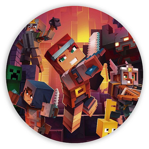 Capa Mini Painel Sublimado - Minecraft
