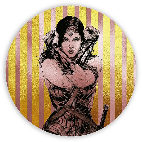 Capa Mini Painel Sublimado - Mulher Maravilha