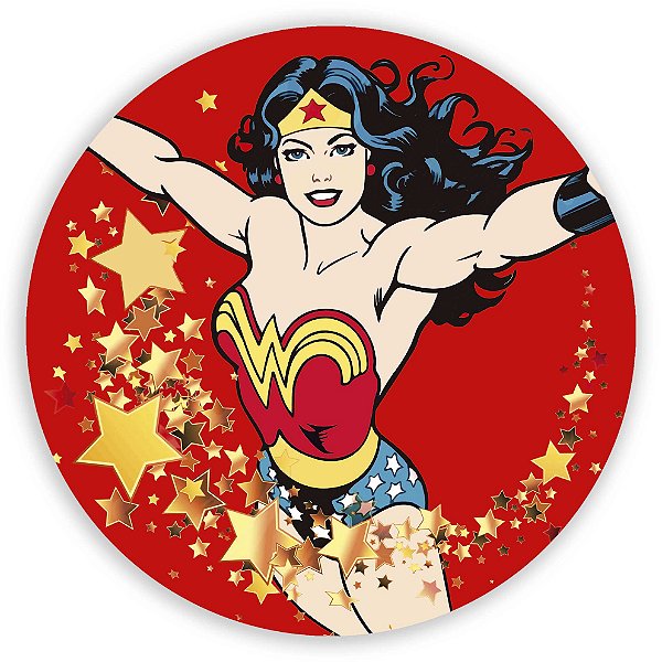 Capa Mini Painel Sublimado - Mulher Maravilha