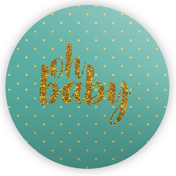 Capa Mini Painel Sublimado - Oh Baby Verde