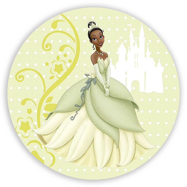 Capa Mini Painel Sublimado - Tiana Princesa e o Sapo