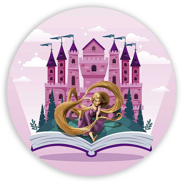 Mini Painel - Rapunzel Enrolados - Sublimado 3D
