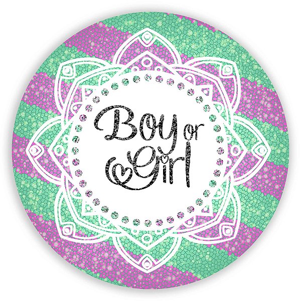 Capa Mini Painel Sublimado - Revelação Girl Boy