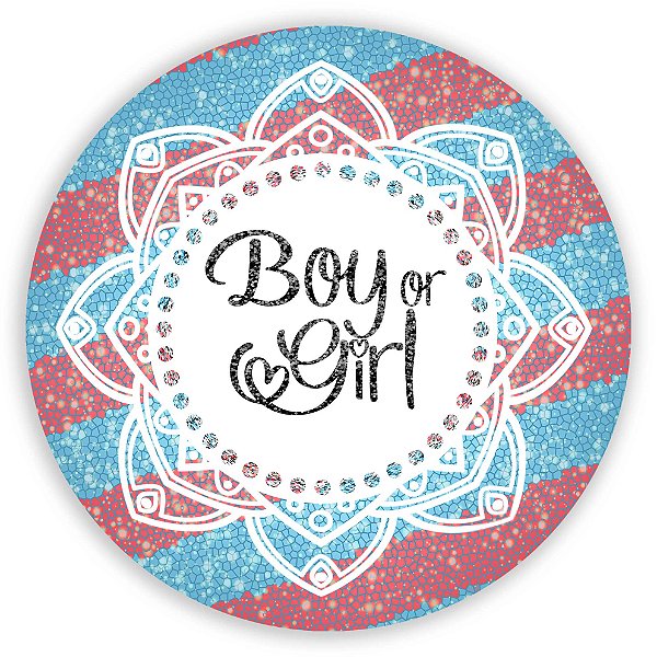 Capa Mini Painel Sublimado - Revelação Girl Boy