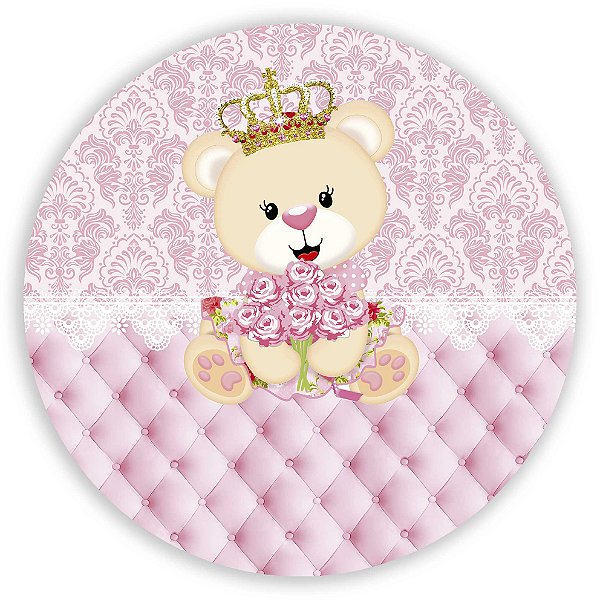 Mini Painel - Ursinha Realeza - Sublimado 3D