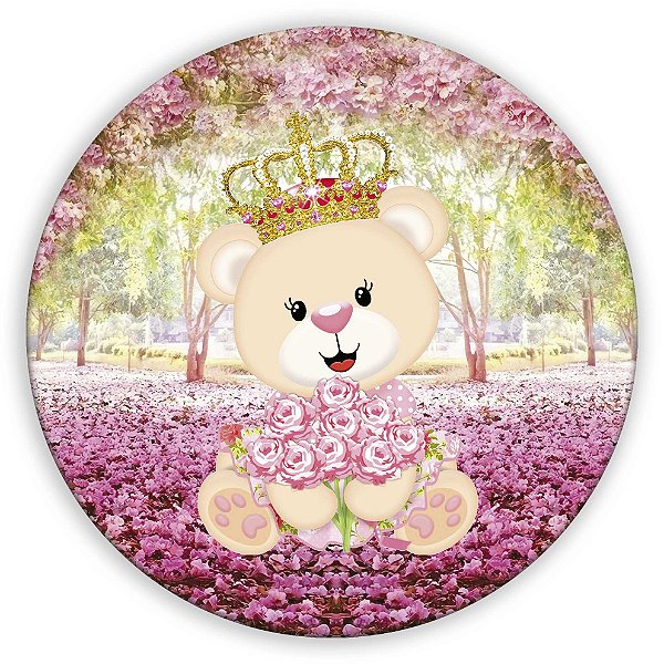 Mini Painel - Ursinha Realeza - Sublimado 3D