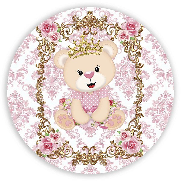 Mini Painel - Ursinha Realeza - Sublimado 3D