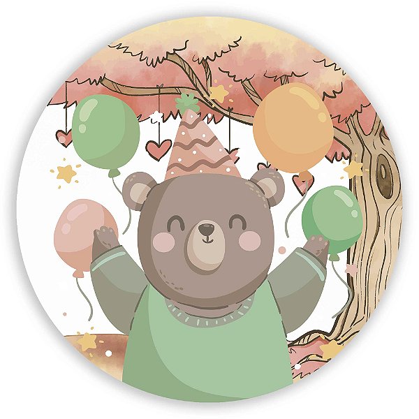 Mini Painel - Ursinho - Sublimado 3D