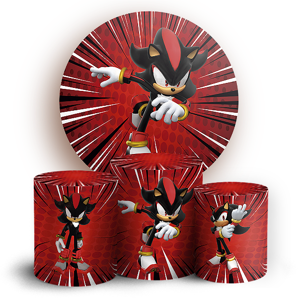 KIT Redondo e Trio - Sonic Shadow - Sublimado 3D