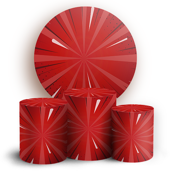 KIT Redondo e Trio - Fundo Sonic Shadow - Sublimado 3D