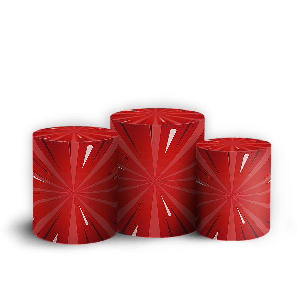 Capas Trio Cilindro Sublimado Vest Facil - Fundo Sonic Shadow