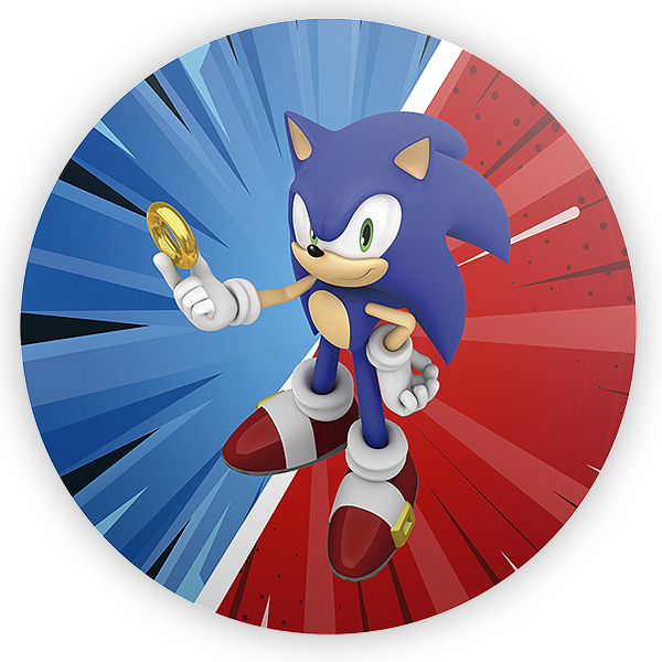 Painel Redondo - Sonic Shadow - Sublimado 3D