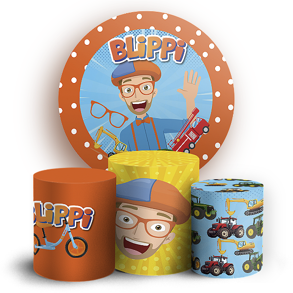 KIT Redondo e Trio - Blippi - Sublimado 3D