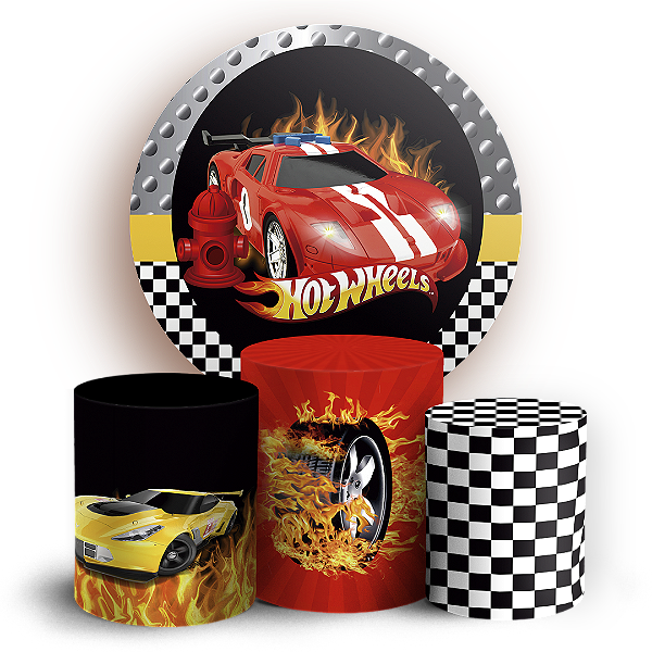 KIT Redondo e Trio - Hot Wheels - Sublimado 3D