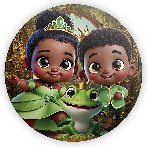 Mini Painel - Princesa Tiana - Sublimado 3D