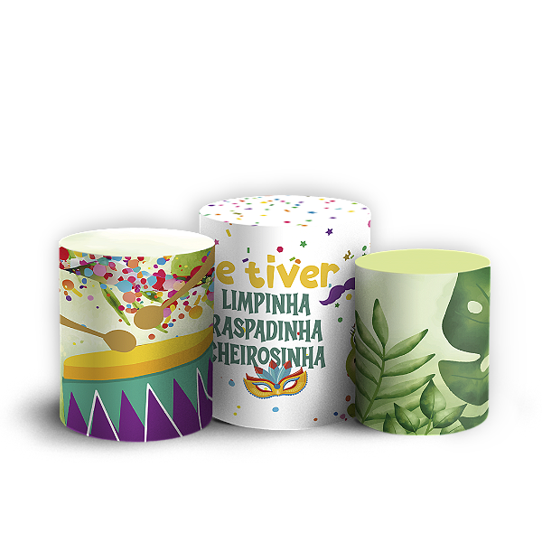 Trio Cilindro - Carnaval - Sublimado 3D