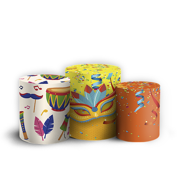 Trio Cilindro - Carnaval - Sublimado 3D