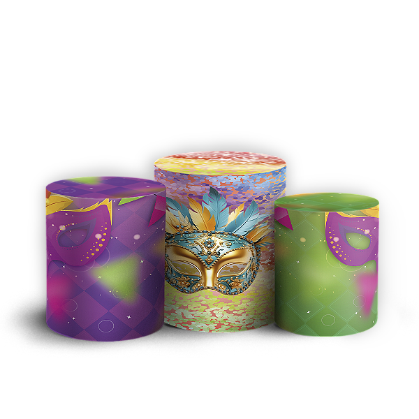 Trio Cilindro - Carnaval - Sublimado 3D