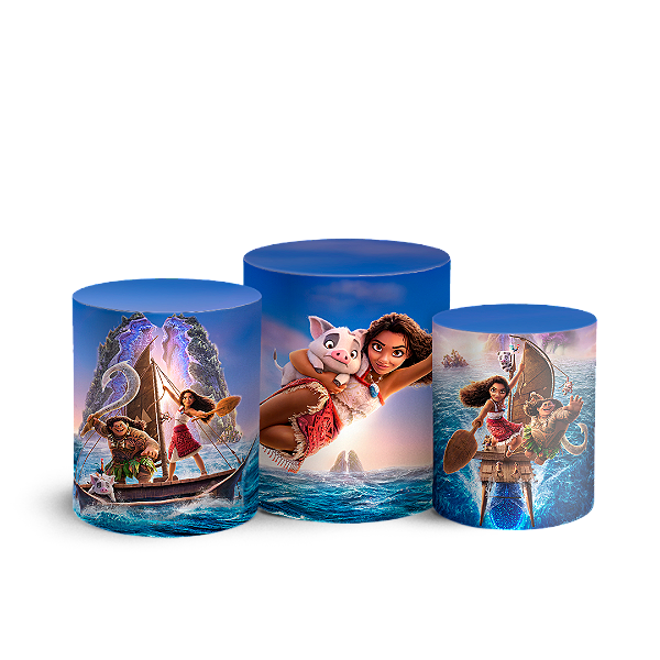 Trio Cilindro - Moana - Sublimado 3D