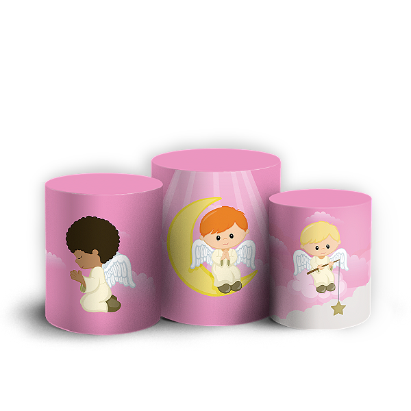 Capas Trio Cilindro Sublimado Vest Facil - Batizado