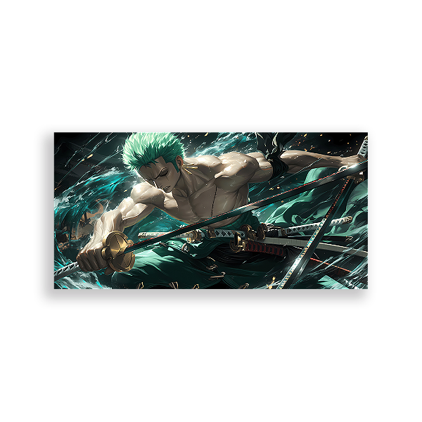 Capa Painel Retangular Sublimado - One Piece Roronoa Zoro