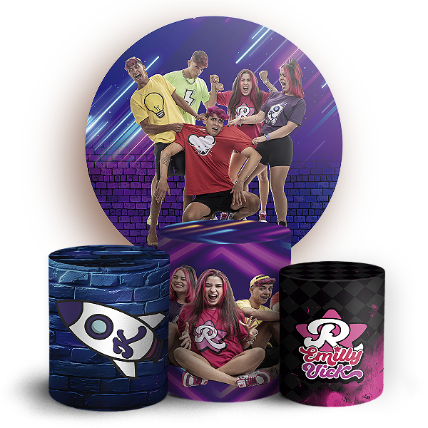 KIT Redondo e Trio - Os Rosas - Sublimado 3D