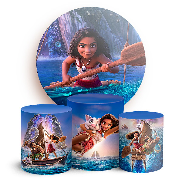 KIT Redondo e Trio - Moana - Sublimado 3D