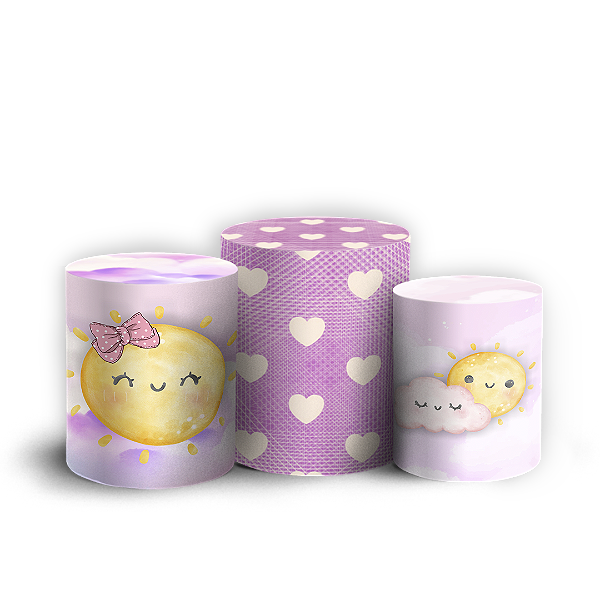 Capas Trio Cilindro Sublimado Vest Facil - Solzinho