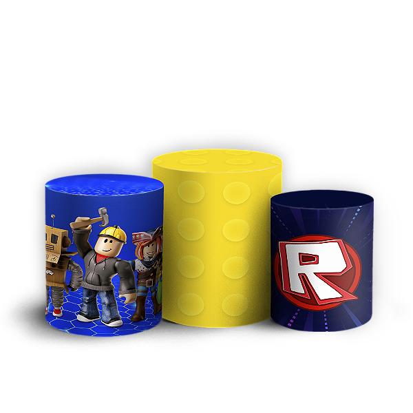 Capas Trio Cilindro Sublimado Vest Facil - Roblox