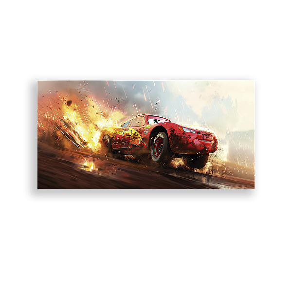Capa Painel Retangular Sublimado - Carros