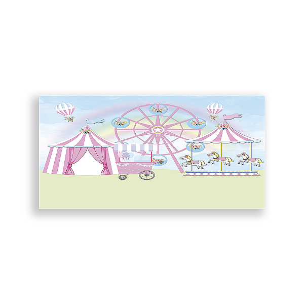 Capa Painel Retangular Sublimado - Circo