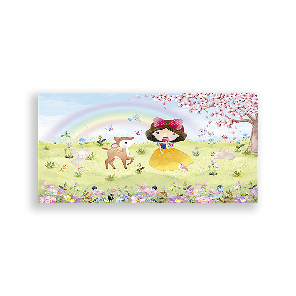 Capa Painel Retangular Sublimado - Branca De Neve
