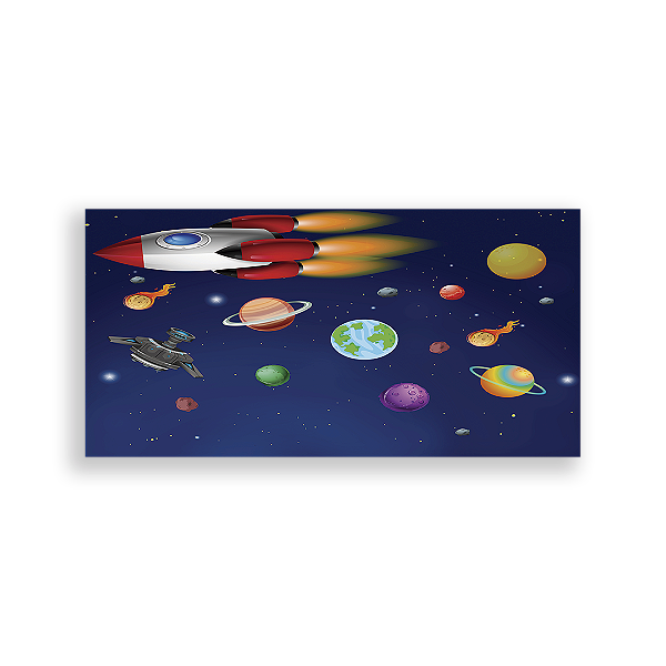 Capa Painel Retangular Sublimado - Astronauta