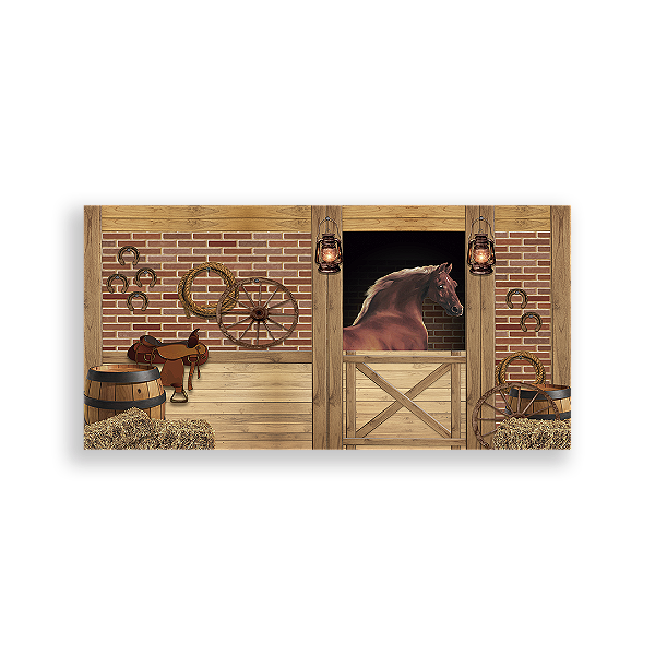 Capa Painel Retangular Sublimado - Cavalo