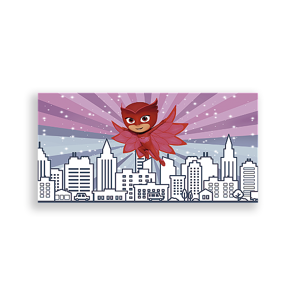 Capa Painel Retangular Sublimado - Pj Mask