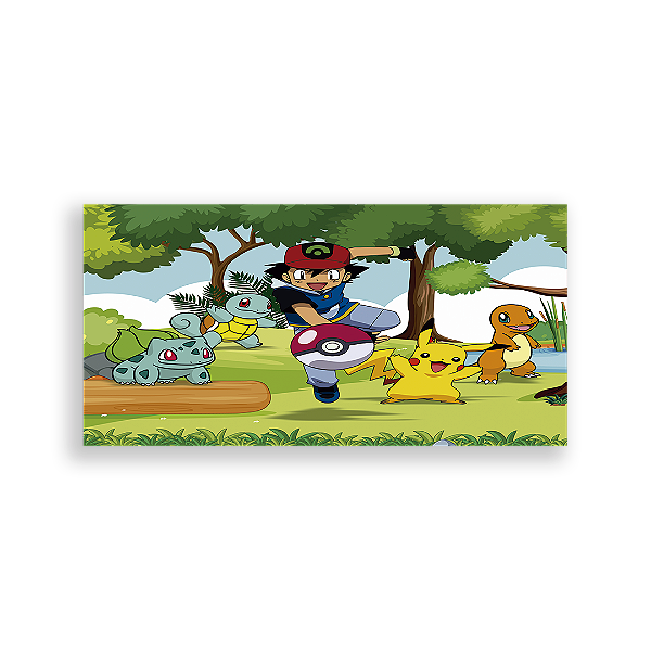 Painel Retangular - Pokémon - Sublimado 3D