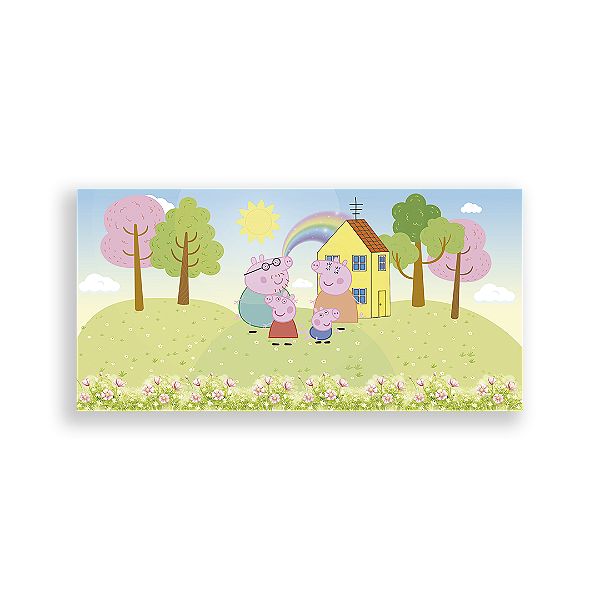 Capa Painel Retangular Sublimado - Peppa Pig