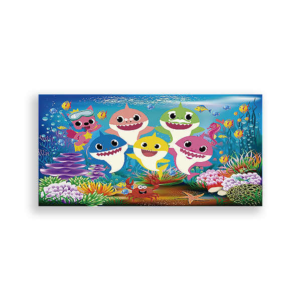 Capa Painel Retangular Sublimado - Baby Shark