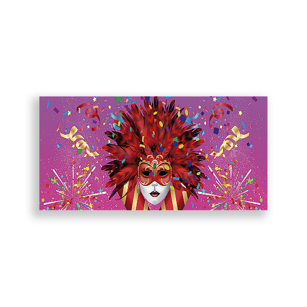 Capa Painel Retangular Sublimado - Carnaval