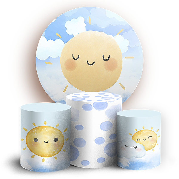 KIT Redondo e Trio - Solzinho - Sublimado 3D