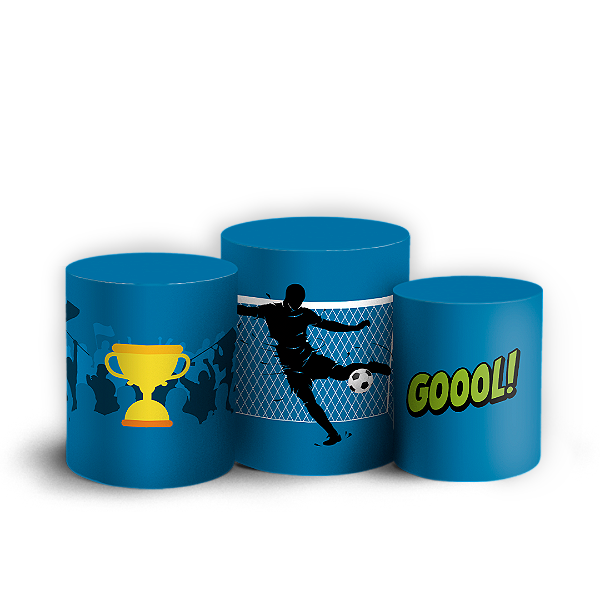 Capas Trio Cilindro Sublimado Vest Facil - Futebol