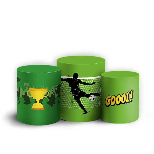 Capas Trio Cilindro Sublimado Vest Facil - Futebol