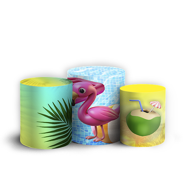 Capas Trio Cilindro Sublimado Vest Facil - Tardezinha