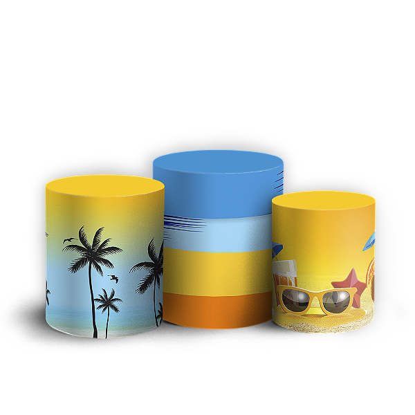Capas Trio Cilindro Sublimado Vest Facil - Tardezinha